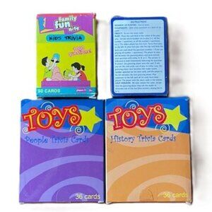 Kids Trivia Game Cards - Set of Four (4)